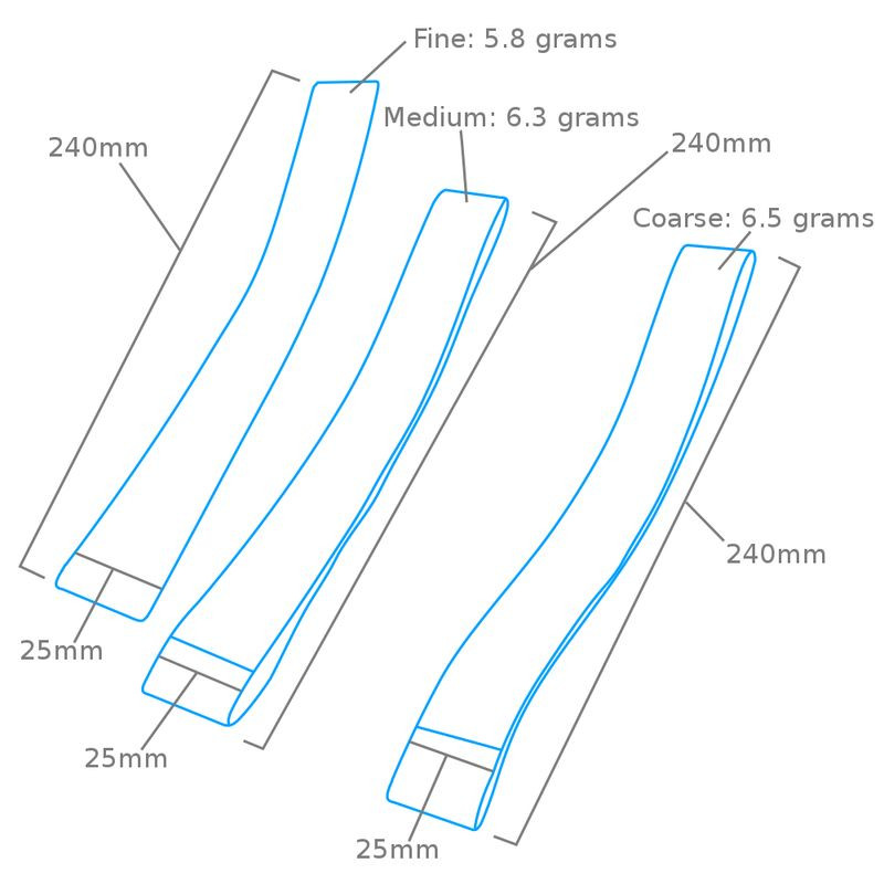 MC SAND PAPER 25 mm / 3 pieces (PFL6025/3)