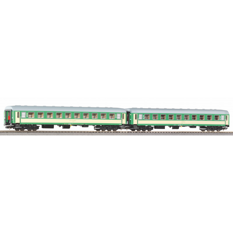 PIKO 97303 PKP VI INTERCITY PASSENGER CAR 111A 2 CL. ( 2 pieces )