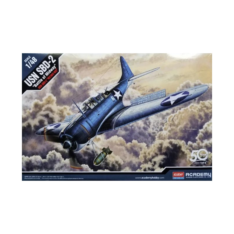 ACADEMY 1/48 USN SBD-2 "BATTLE OF MIDWAY" (12335)