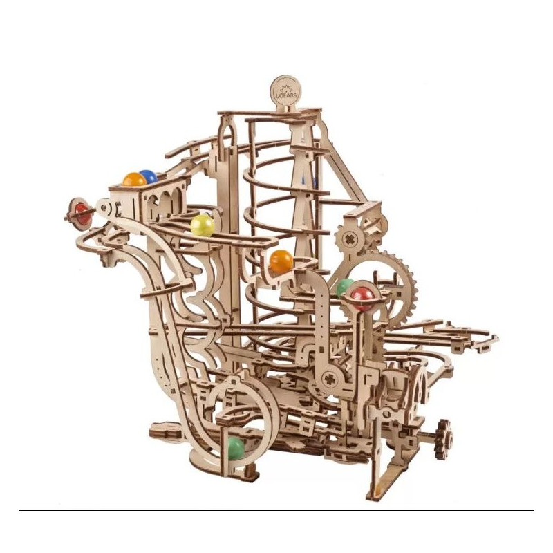 UGEARS MARBLE RUN (70177) SPIRAL TRAILER mechanický model