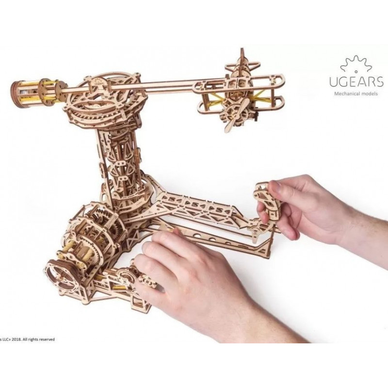 Ugears ユーギアーズ Aviator アビエイター 70053 木製 パズル 接着剤